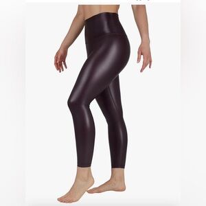 90 Degree By Reflex Wine Color Leggings High Waist Performance